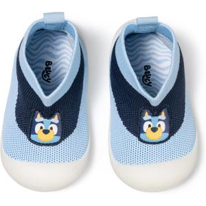 Bluey Toddler Sock Top Shoes for Babies & Kids – Cute Bingo Print Soft Comfortable Slip-On Sock Shoes, Unisex Everyday Indoor Outdoor Sizes 5/6-9/10 Winter Play Footwear(Blue)