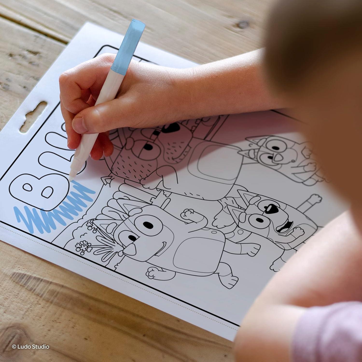 image:imageBluey 16 Page Imagine Ink Coloring Book with 6 Mini Mess Free Markers 57851