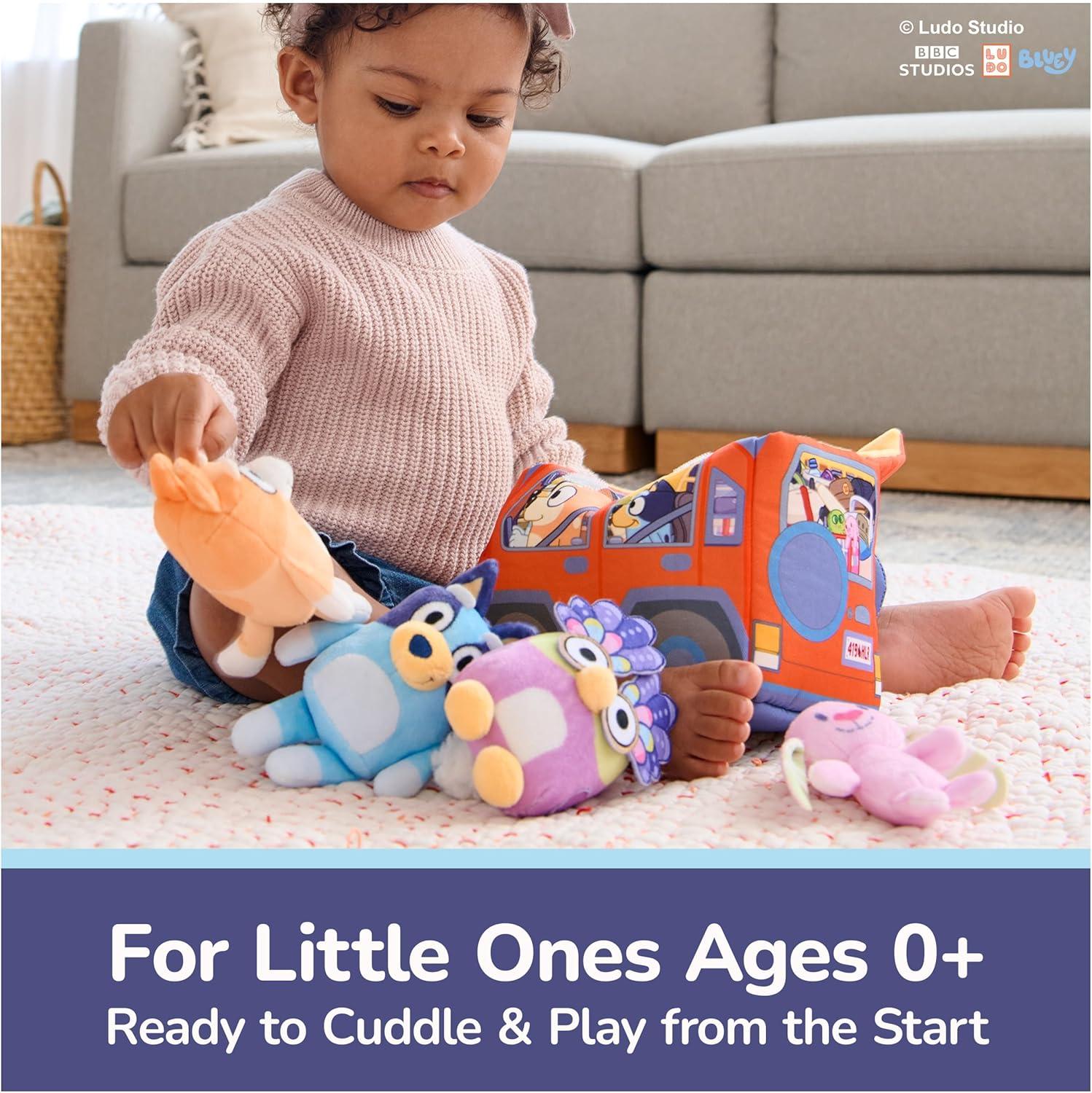 image:imageGUND Bluey 5Piece Plush Playset Official Bluey Stuffed Animals and Sensory Toys for Babies and Toddlers 7