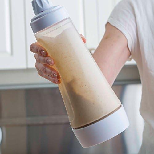 image:imageWhiskware Bluey Pancake Art Kit 1 Batter Bottle 2 Silicone Bluey and Bingo Pancake Molds and 1 BlenderBall Wire Whisk Durable NoMess Breakfast BPA Free Dishwasher SafeMint