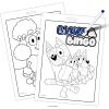 Bluey 16 Page Imagine Ink Coloring Book with 6 Mini Mess Free Markers, 57851