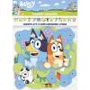 Bluey Birthday Party Supplies Bundle includes Table Cover and Happy Birthday Banner and 1 Dinosaur Sticker Sheet (2 Pack Bundle)