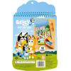 Bluey Dot Art Pad, Spiral-Bound Coloring Book with 12 Activity Sheets and 3 Less-Mess Paint Markers, Creative Color-Matching Craft for Kids
