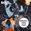 Bluey Sidewalk Chalk & Reusable Stencils, 4-Piece Art Kit