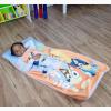 NoJo Bluey for Real Life Toddler Nap Mat – Includes Attached Pillow and Fleece Blanket, Orange, and Blue