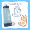Whiskware Bluey Pancake Art Kit, 1 Batter Bottle, 2 Silicone Bluey and Bingo Pancake Molds, and 1 BlenderBall Wire Whisk, Durable, No-Mess Breakfast, BPA Free, Dishwasher Safe(Bluey)