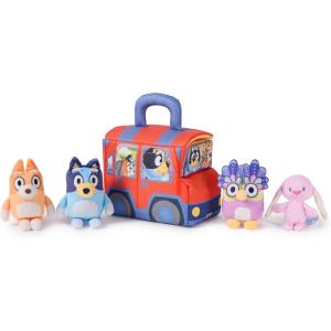 GUND Bluey 5-Piece Plush Playset, Official Bluey Stuffed Animals and Sensory Toys for Babies and Toddlers, 7”
