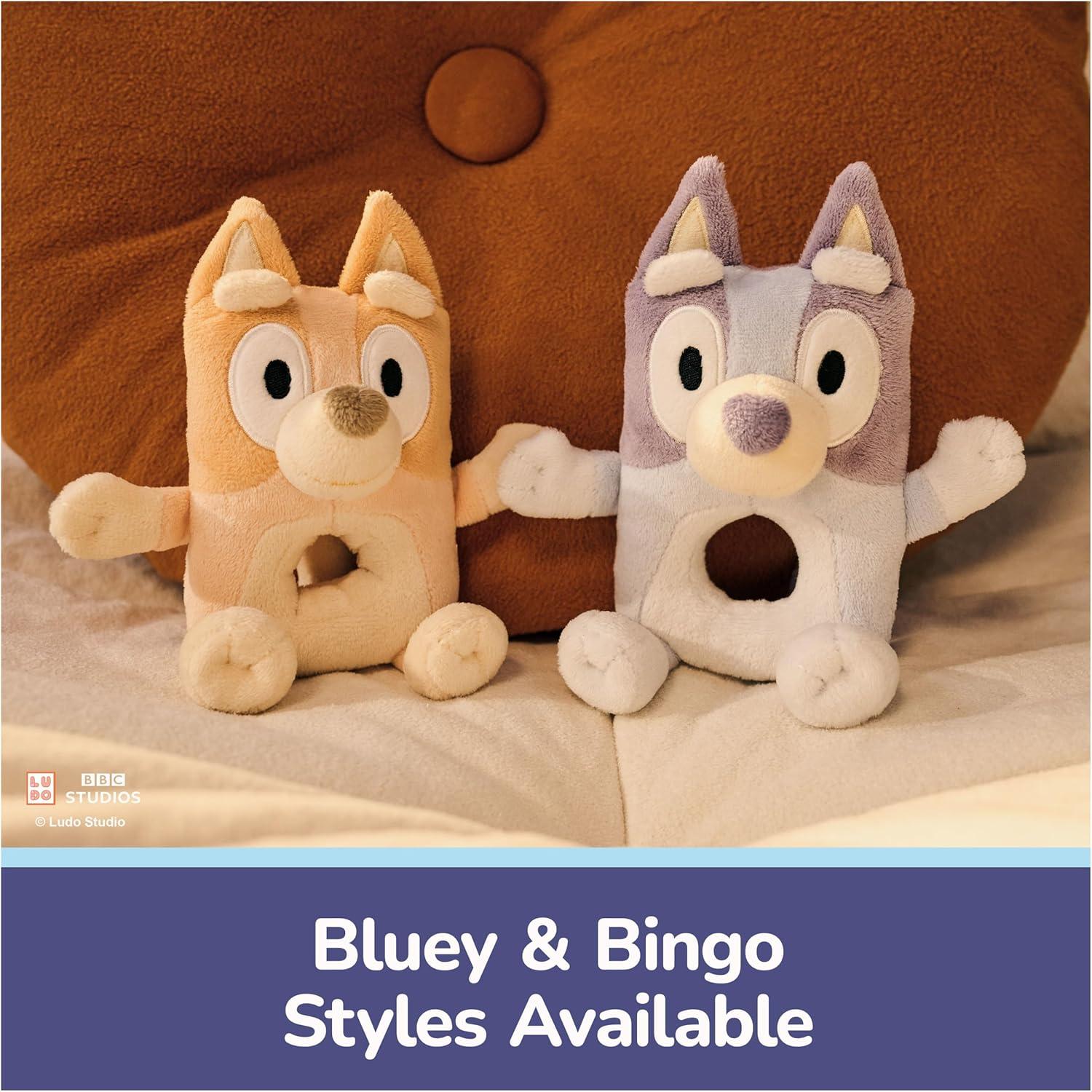 image:imageGUND Official Bingo Plush Ring Rattle Bluey Baby Rattle Sensory Toy for Babies Orange 6