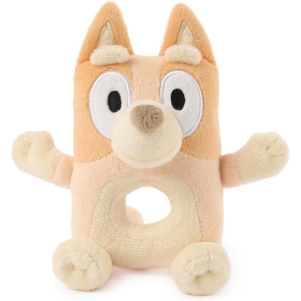 image:imageGUND Official Bingo Plush Ring Rattle Bluey Baby Rattle Sensory Toy for Babies Orange 6
