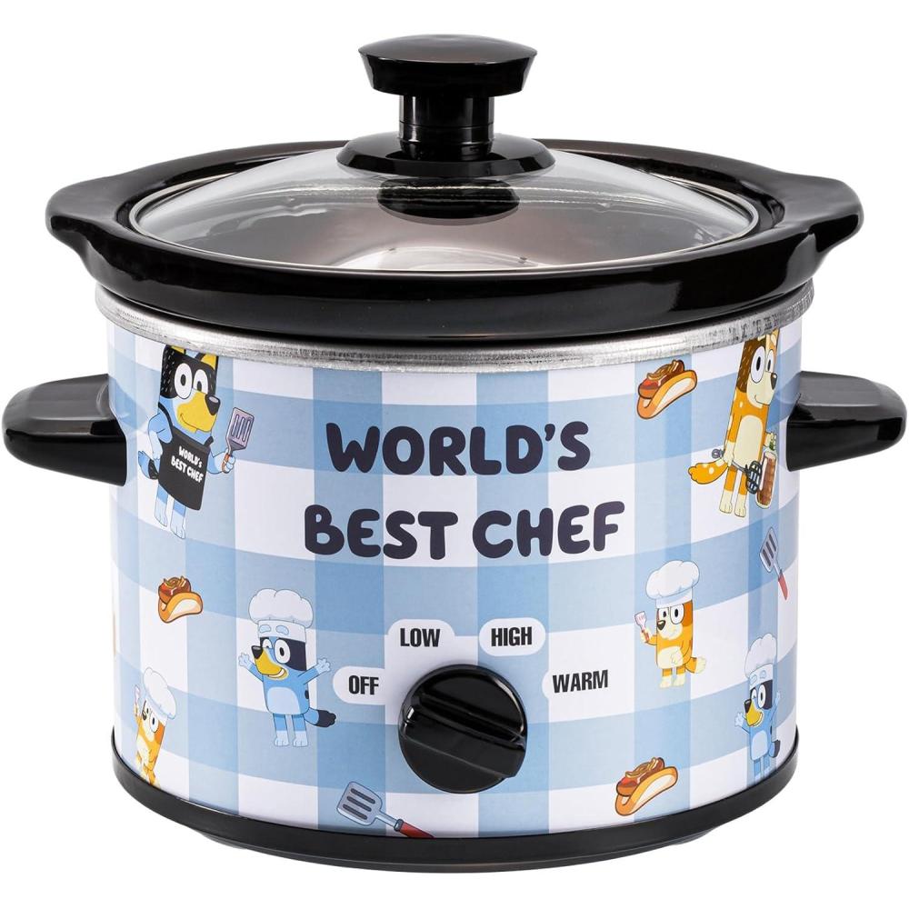 image:imageUncanny Brands Bluey 2qt Slow Cooker Small Kitchen ApplianceBluey