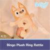 GUND Official Bingo Plush Ring Rattle, Bluey Baby Rattle, Sensory Toy for Babies, Orange, 6”