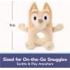 GUND Official Bingo Plush Ring Rattle, Bluey Baby Rattle, Sensory Toy for Babies, Orange, 6”