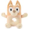 GUND Official Bingo Plush Ring Rattle, Bluey Baby Rattle, Sensory Toy for Babies, Orange, 6”