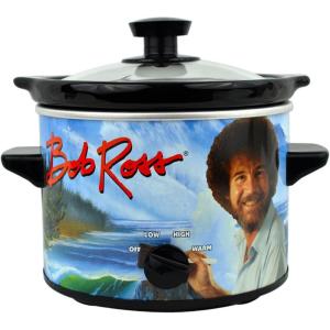 Uncanny Brands Bluey 2qt Slow Cooker – Small Kitchen Appliance(Bob Ross)