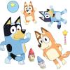 Disguise Bluey Treat Your Trunk Kit, Official Bluey Car Decoarative Adhesive Panel Set