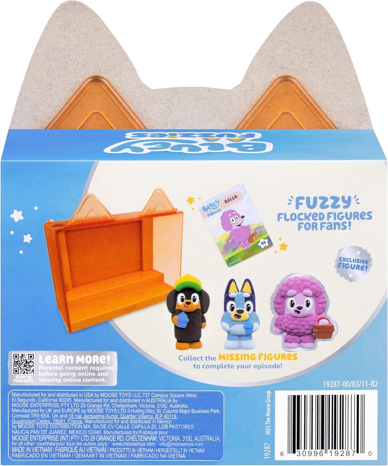 image:imageBluey Fuzzies Episode Pack Pavlova with 3 Specially Flocked Collectible MiniFigures Incl 1 Exclusive Display Case Trading Card and Collectors Guide 80 to Collect in Series 1Shadowlands