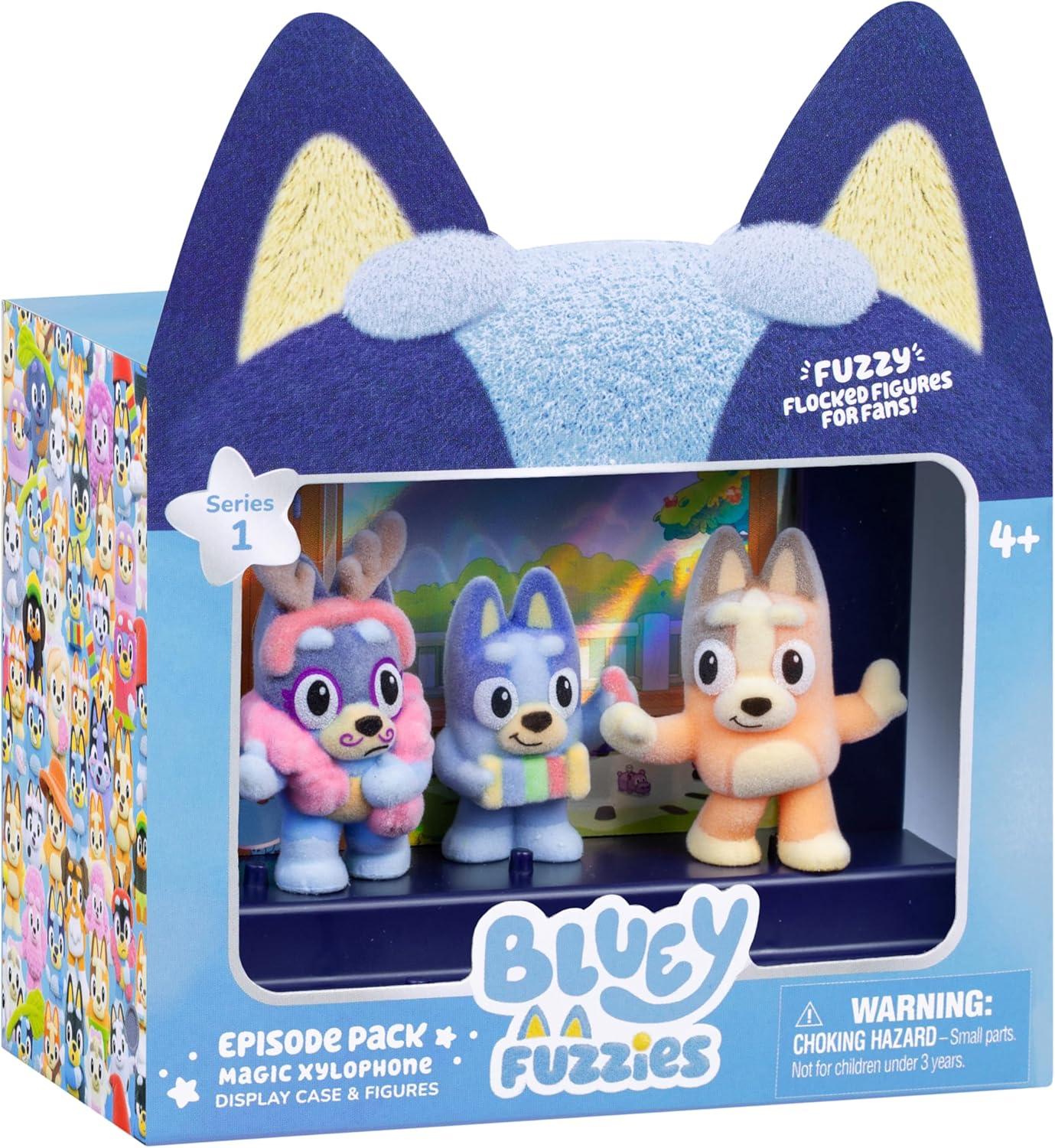 image:imageBluey Fuzzies Episode Pack Pavlova with 3 Specially Flocked Collectible MiniFigures Incl 1 Exclusive Display Case Trading Card and Collectors Guide 80 to Collect in Series 1Magic Xylophone