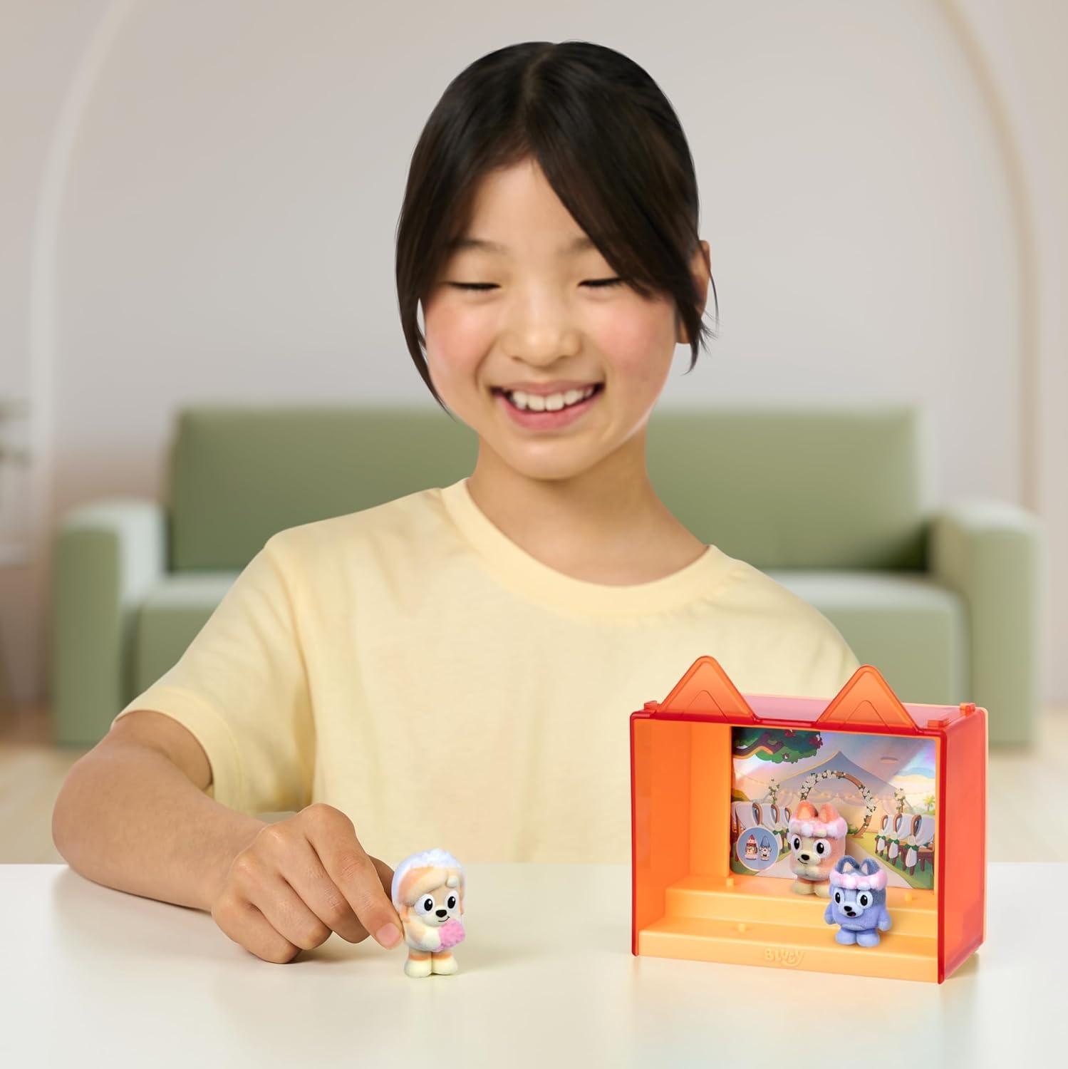 image:imageBluey Fuzzies Episode Pack Pavlova with 3 Specially Flocked Collectible MiniFigures Incl 1 Exclusive Display Case Trading Card and Collectors Guide 80 to Collect in Series 1The Sign