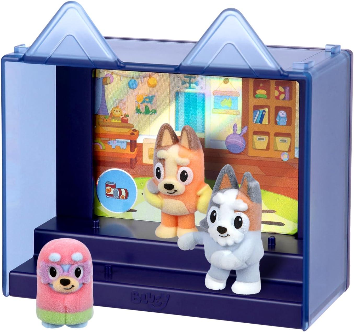 image:imageBluey Fuzzies Episode Pack Pavlova with 3 Specially Flocked Collectible MiniFigures Incl 1 Exclusive Display Case Trading Card and Collectors Guide 80 to Collect in Series 1Grannies