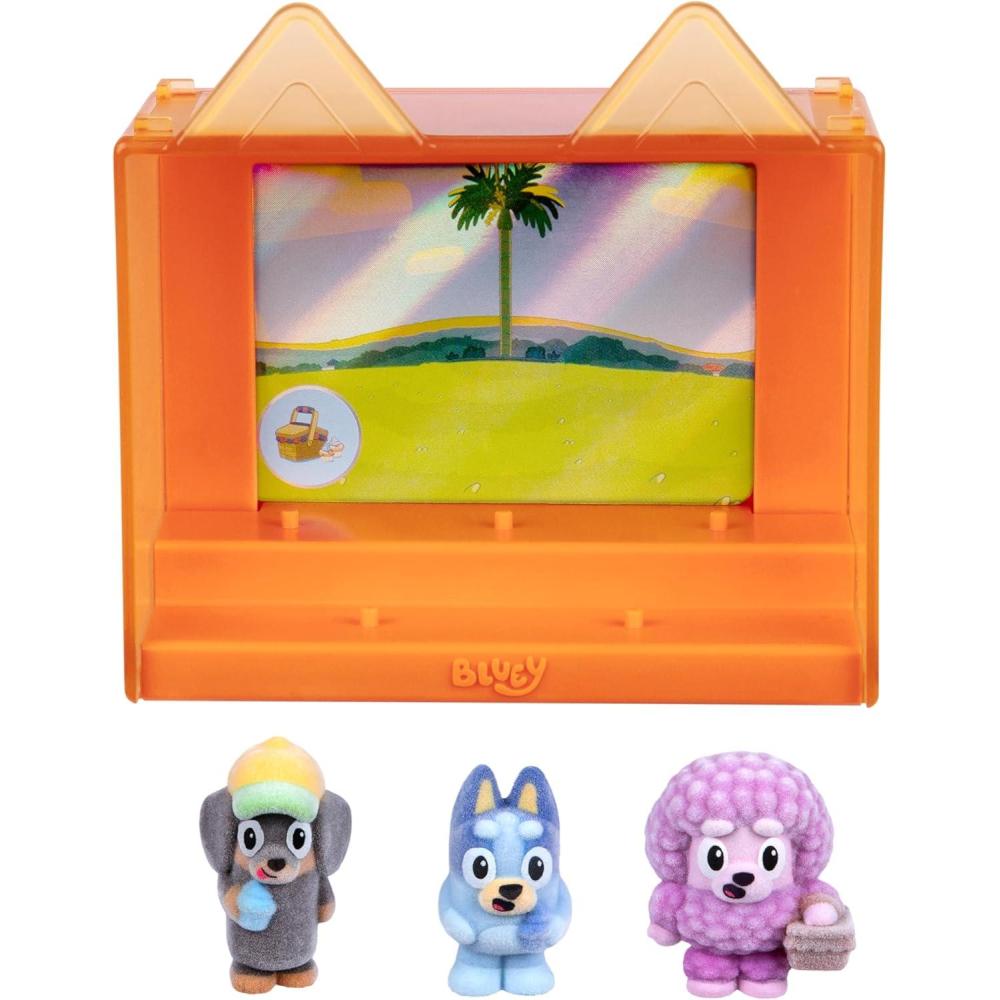 image:imageBluey Fuzzies Episode Pack Pavlova with 3 Specially Flocked Collectible MiniFigures Incl 1 Exclusive Display Case Trading Card and Collectors Guide 80 to Collect in Series 1Shadowlands