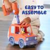 BUILD-A-BUDDY Bluey Car – Buildable Take-Apart Motorized Vehicle with Bluey Figure & Toy Drill – 2-in-1 Toddler Building Play – Educational Construction Toy – Ages 18 Months+(Bluey Car)
