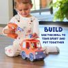 BUILD-A-BUDDY Bluey Car – Buildable Take-Apart Motorized Vehicle with Bluey Figure & Toy Drill – 2-in-1 Toddler Building Play – Educational Construction Toy – Ages 18 Months+(Bluey Car)
