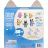 Bluey Fuzzies Deluxe Figure Pack. with 6 Specially Flocked Collectible Mini-Figures. Incl. 2 Surprise Figures (Blind Pack), Trading Card, and Collector’s Guide. 80 to Collect in Series 1!
