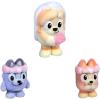 Bluey Fuzzies Episode Pack: Pavlova. with 3 Specially Flocked Collectible Mini-Figures (Incl. 1 Exclusive), Display Case, Trading Card, and Collector’s Guide. 80 to Collect in Series 1!(The Sign)