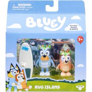 Bluey Figure 2-Pack Cricket. 2 Episode-Themed Figures with Moving Arms & Helmet and Bat Accessories, 2.5-3″ (6-7.6 cm) Poseable Toys for Kids. Recreate Moments from The Episode Cricket.(Rug Island)
