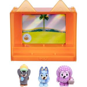Bluey Fuzzies Episode Pack: Pavlova. with 3 Specially Flocked Collectible Mini-Figures (Incl. 1 Exclusive), Display Case, Trading Card, and Collector’s Guide. 80 to Collect in Series 1!(Shadowlands)