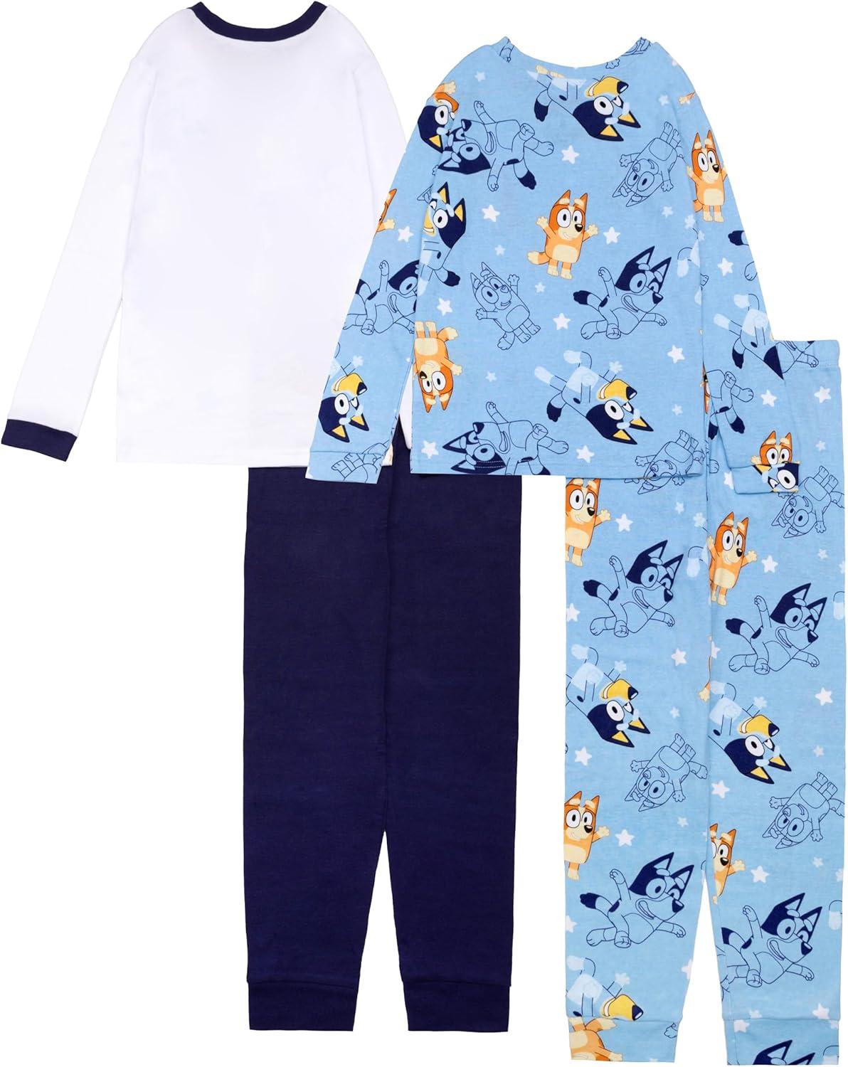 image:imageBluey boys 4piece Snugfit Cotton Pajama Set Soft amp Cute for KidsReach for the Stars
