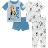 Bluey boys 4-piece Snug-fit Cotton Pajama Set, Soft & Cute for Kids(Blueys Fun)