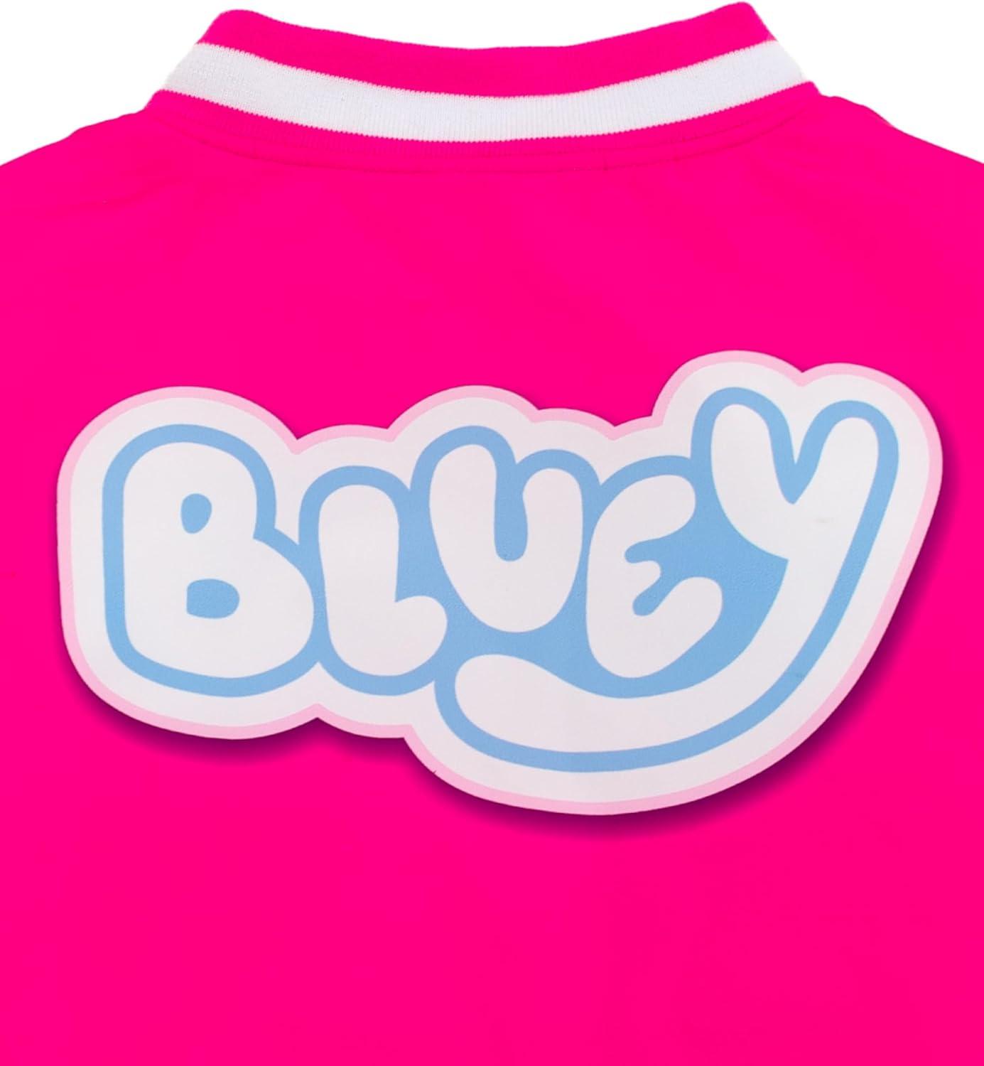 image:imageBluey Girls Varsity Bomber Jacket Toddler to Big Kid Sizes 2T 1012Pink
