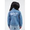 Bluey Girls Denim Jacket Toddler to Big Kid Sizes (2T – 10-12)(Blue  Bluey & Bingo)