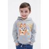 Bluey Girls Fleece Hoodie Toddler to Big Kid Sizes (2T – 14-16)(Heather Gray  Bingo)