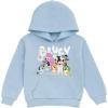 Bluey Girls Fleece Hoodie Toddler to Big Kid Sizes (2T – 14-16)(Light Blue  Bluey & Friends)