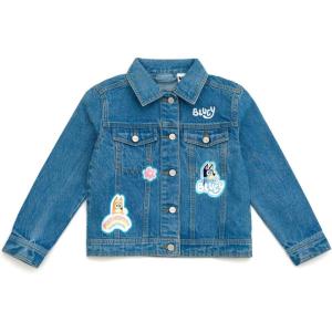Bluey Girls Denim Jacket Toddler to Big Kid Sizes (2T – 10-12)(Blue  Bluey & Bingo)