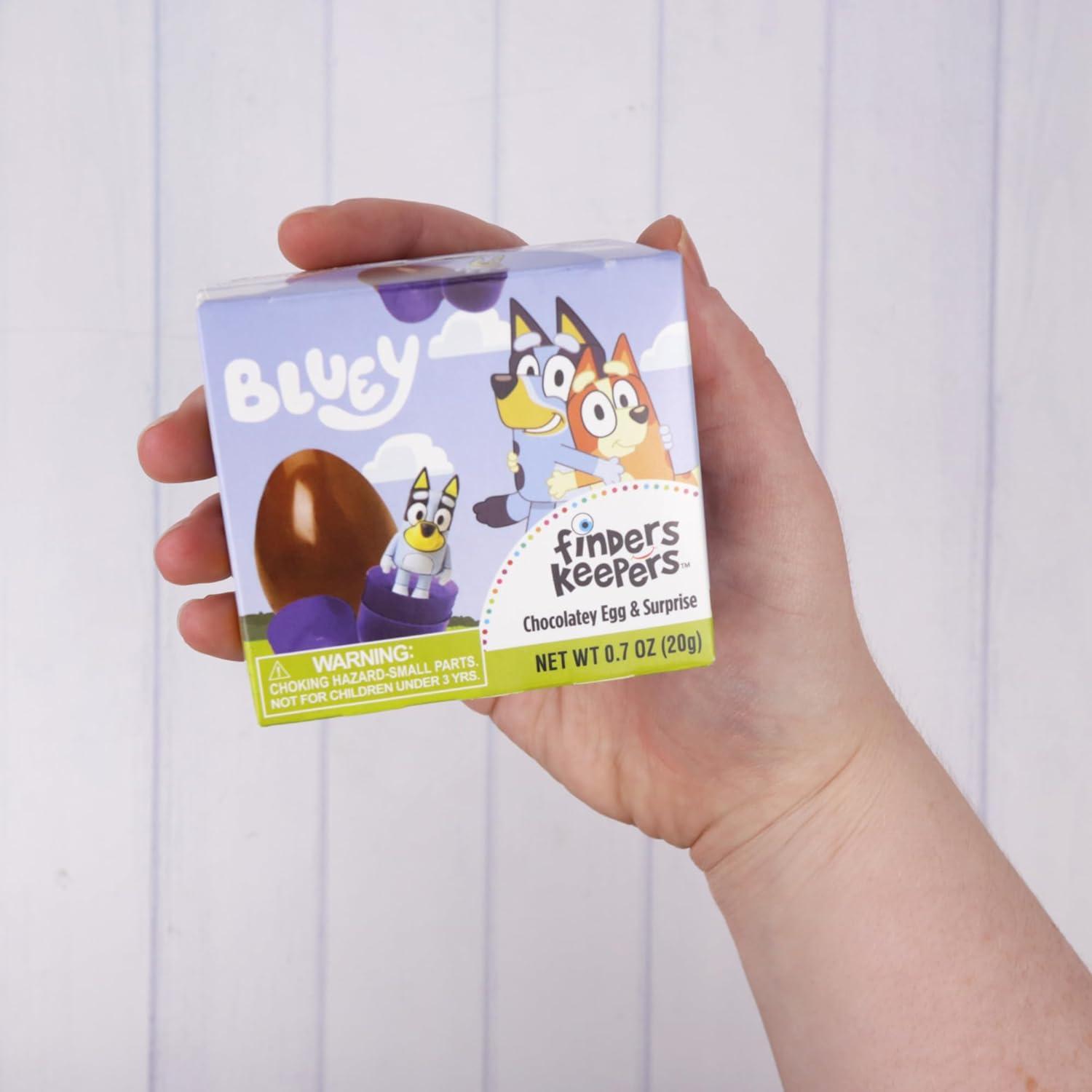 image:imageFinders Keepers Bluey Chocolatey Eggs Character Figurine Inside Birthday Party Favor Candy 6 Count