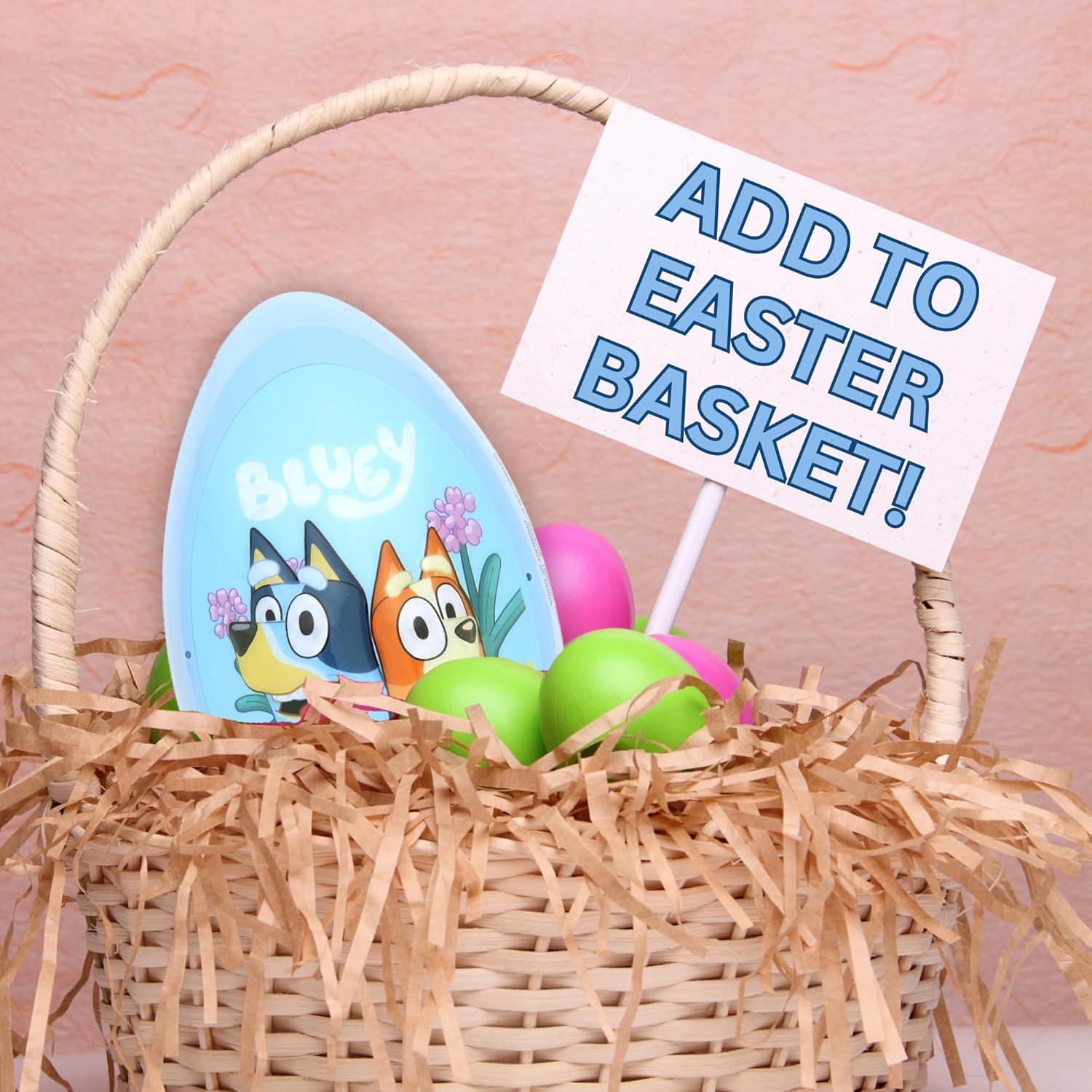 image:imageGalerie Bluey Jumbo Easter Egg with Assorted Treats Includes Character Candy Jelly Beans and Stickers Basket Stuffer 271 Ounces