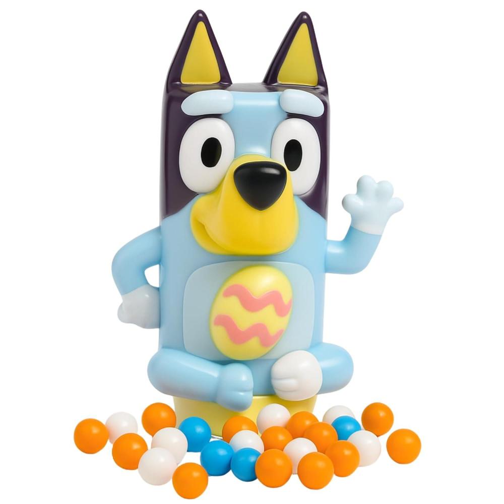 image:imageBluey Candy Dispenser Face Changing Figurine with Assorted Hard Candies Easter Basket Stuffer