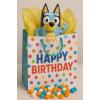 Bluey Candy Dispenser, Face Changing Figurine with Assorted Hard Candies, Easter Basket Stuffer