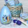 Galerie Bluey Jumbo Easter Egg with Assorted Treats, Includes Character Candy, Jelly Beans, and Stickers, Basket Stuffer, 2.71 Ounces