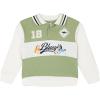 Bluey Fleece Polo Shirt Colorblock Jogger Pants Outfit Set Toddler to Big Kid Sizes (2T – 10-12)(Green / Navy Blue)