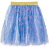 Bluey Floral Birthday T-Shirt and Mesh Tulle Skirt Outfit Set Infant to Big Kid Sizes (12 Months – 10-12)(Pink / Blue)