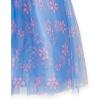 Bluey Floral Birthday T-Shirt and Mesh Tulle Skirt Outfit Set Infant to Big Kid Sizes (12 Months – 10-12)(Pink / Blue)