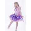 Bluey Floral Birthday T-Shirt and Mesh Tulle Skirt Outfit Set Infant to Big Kid Sizes (12 Months – 10-12)(Purple / Pink  Bluey & Friends)