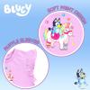 Bluey Floral Birthday T-Shirt and Mesh Tulle Skirt Outfit Set Infant to Big Kid Sizes (12 Months – 10-12)(Purple / Pink  Bluey & Friends)