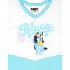 Bluey Girls Cheerleader Dress Toddler to Big Kid Sizes (2T – 10-12)(Blue / White)