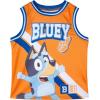 Bluey Mesh Jersey Athletic Tank Top and Basketball Shorts Outfit Set Toddler to Little Kid Sizes (2T – 7-8)(Orange / Blue)