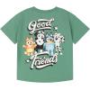 Bluey T-Shirt and Pants Outfit Set Toddler to Little Kid Sizes (2T – 7-8)(Sage Green / Gray)